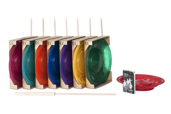 Assiette à Tourner - Henrys 25cm + baguette en bois pliable - Divers Coloris