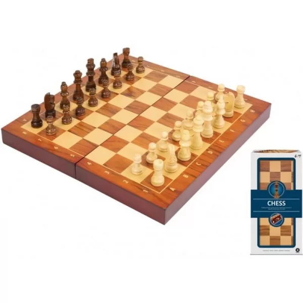Jeux D'Echecs pliable en bois 30 x 30 cm