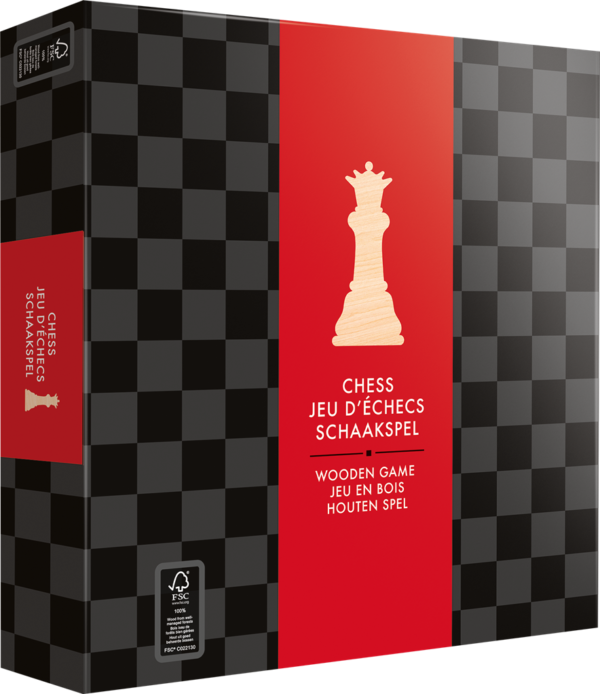 Jeu d'Echecs en bois de luxe - Pions taille 4