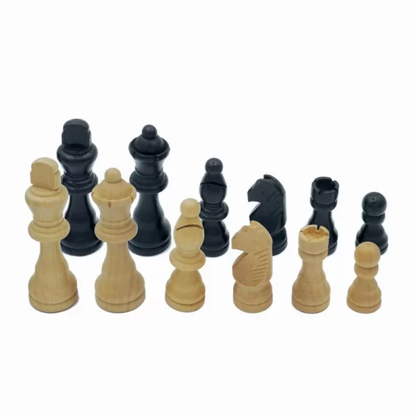 Pièces Echecs en Bois - Plombés et Feutrés N°5 – Image 2