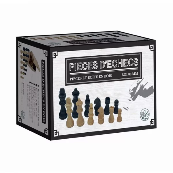 Pièces Echecs en Bois - Plombés et Feutrés N°5
