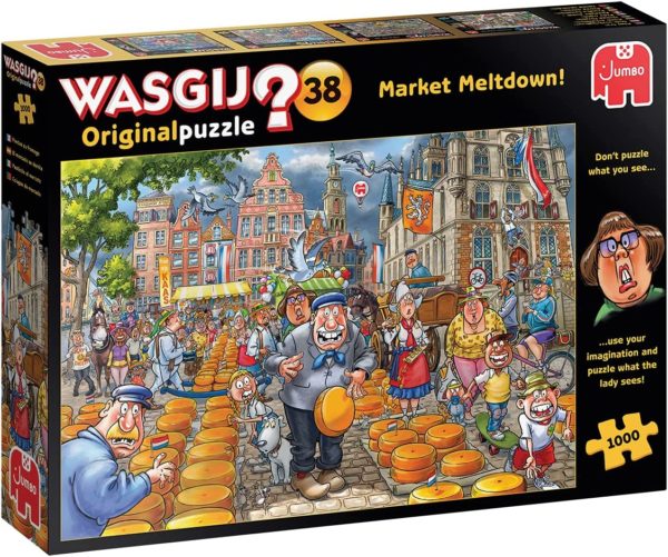 Puzzle Wasgij Originalpuzzle - Market Meltdown ! 1000 pièces