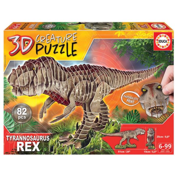 Puzzle 3D Tyrannosaurus Rex 82 pièces