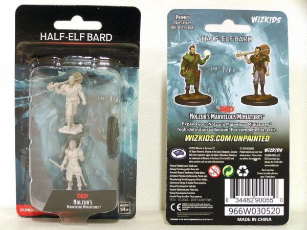D et D Nolzur's Miniatures Half-Elf Bard