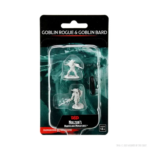 D et D Nolzur's Miniatures Goblin Rogue  et  Goblin Bard