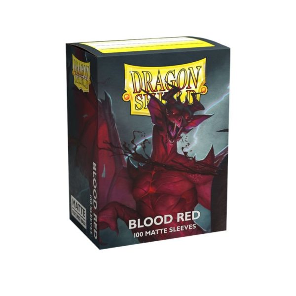 Protèges Cartes Dragon Shield Matte Blood Red (Rouge Sang)