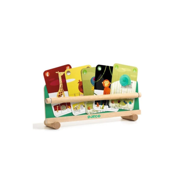 Porte-cartes à poser en bois – Image 3