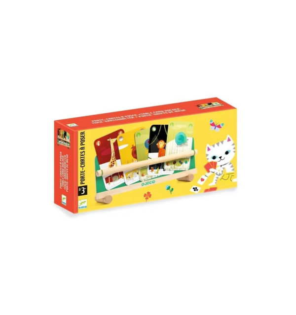 Porte-cartes à poser en bois