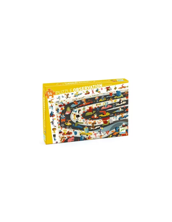 Puzzle Observation - Rallye Automobile 54 pièces