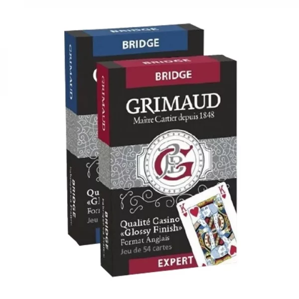 Jeu de 54 cartes - Bridge Grimaud Expert - Etui carton