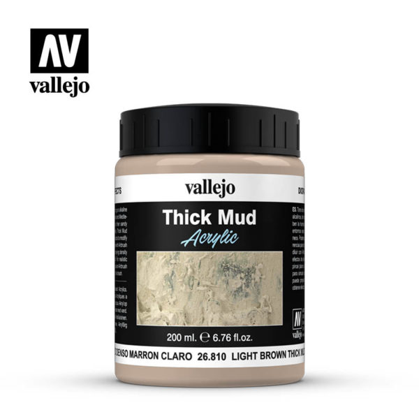 26.810 Vallejo - Diorama FX Thick Mud - Light Brown Mud