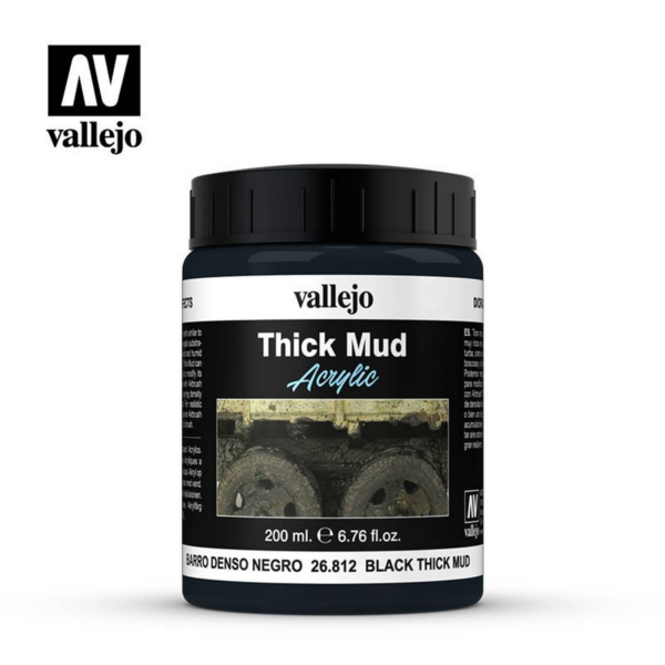 26.812 Vallejo - Diorama FX Thick Mud - Black Mud