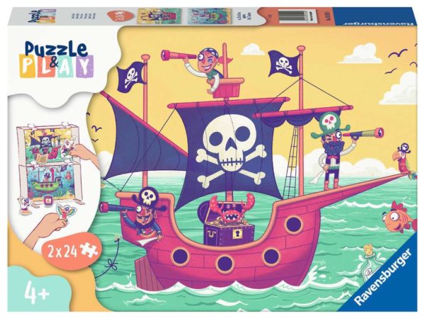 Puzzle  et  Play Terre en vue - 2 x 24 pièces