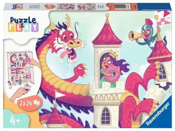 Puzzle  et  Play Le Royaume des Donuts - 2 x 24 pièces