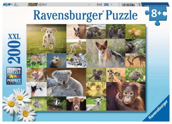 Puzzle Adorables Bébés Animaux - 200 pièces XXL