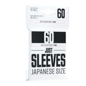 Protèges cartes Just Sleeves Format Japonais x 60 - Noir