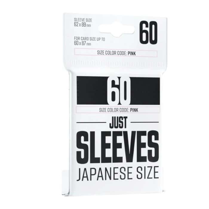 Protèges cartes Just Sleeves Format Japonais x 60 - Noir