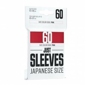 Protèges cartes Just Sleeves Format Japonais x 60 - Rouge