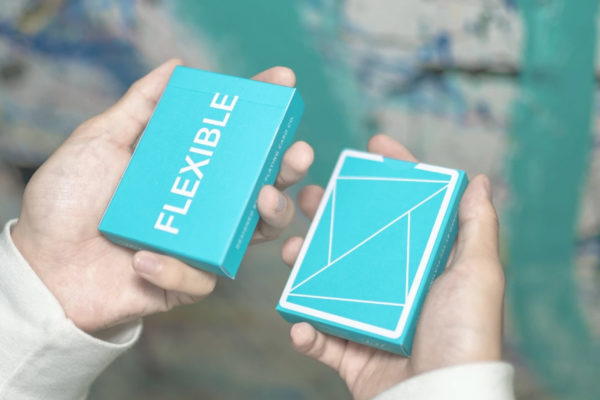 Jeu Flexible avec dégradé bleu