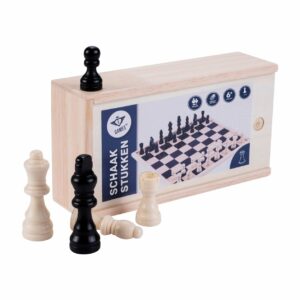 Pièces d'Echecs en bois 77mm