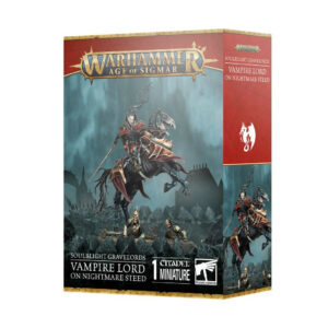WarhammerAOS Soublight Gravelords Vampire Lord on nightmare Steed