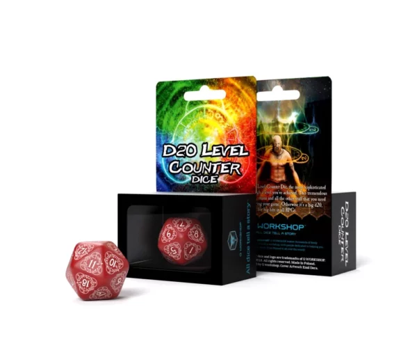 Dés 20 - Compteur de Niveau - Divers Coloris