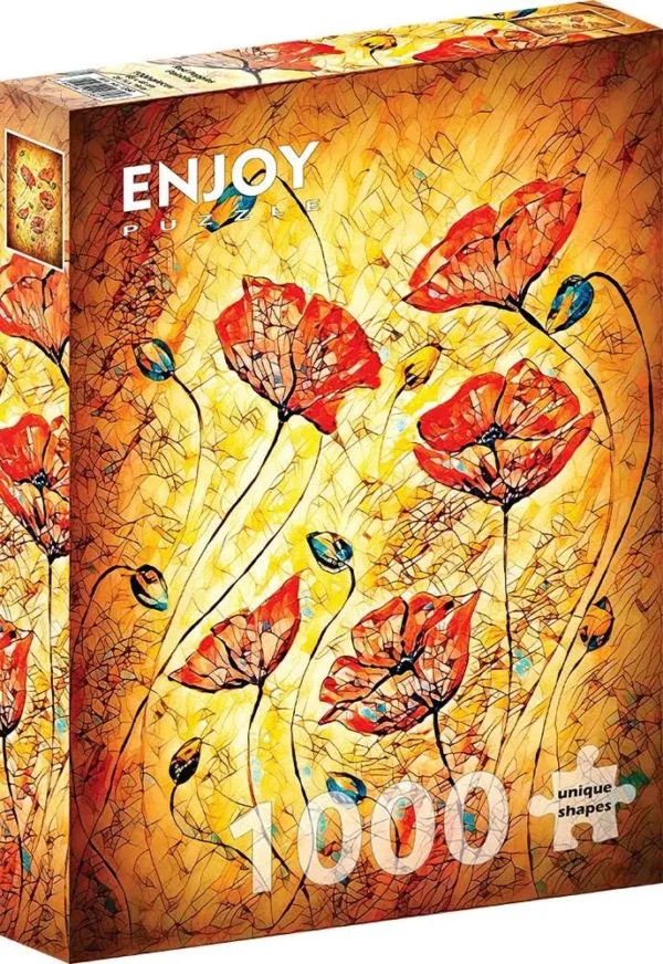 Puzzle Enjoy Red Poppies Painting 1000 pièces