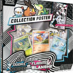 Pokémon Ecarlate et Violet - Coffret Poster Foudre Noire et Flamme Blanche