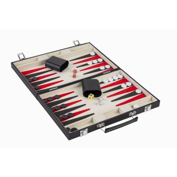 Backgammon - Malette intérieur velours 36 cm