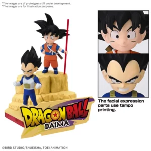 DRAGON BALL DAIMA - Son Goku (Mini)  et  Vegeta (Mini) - Model Kit