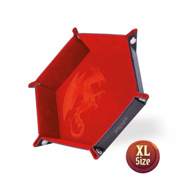 Piste de Dés Dragon XL - Rouge 28 x 24 cm