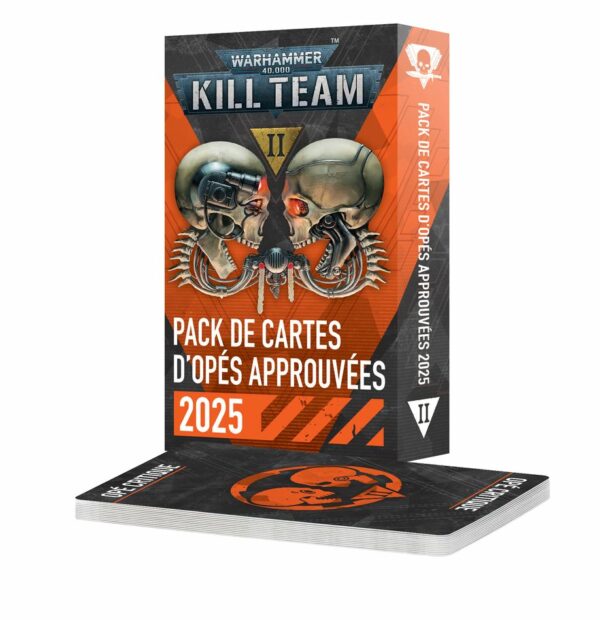 Warhammer40K Kill Team Pack de Cartes d'Opés Approuvées 2025