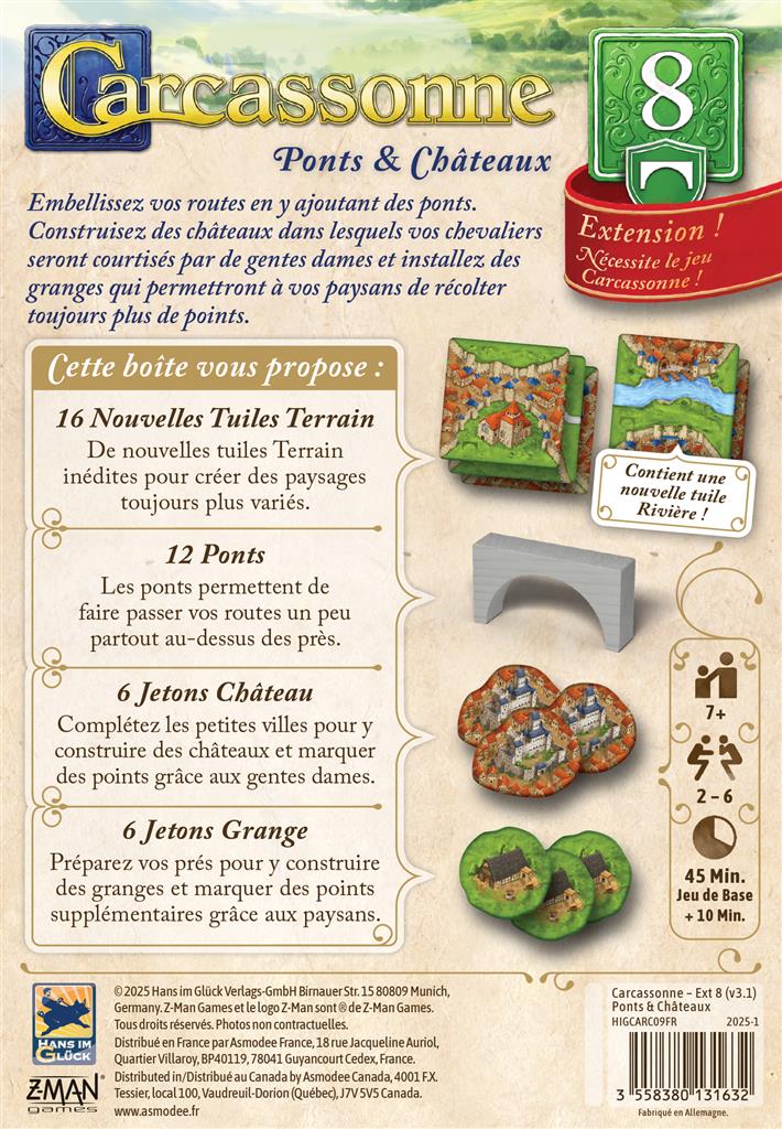 Carcassonne extension 8 - Ponts et Châteaux – Image 2