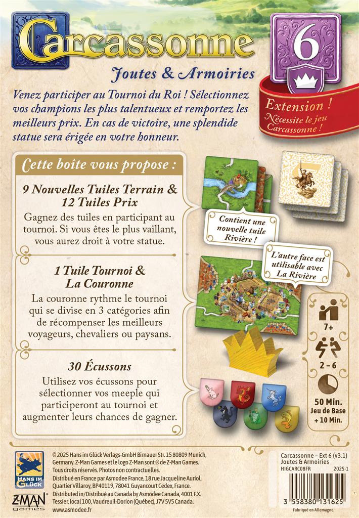 Carcassonne extension 6 - Joutes et Armoiries – Image 2