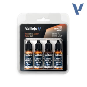 77.253 Vallejo Metal Metallic True Metal Metallic Acient Copper Paint Set