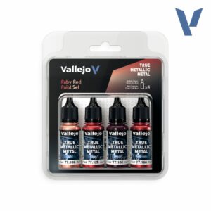 77.254 True Matallic Metal Ruby Red Paint Set
