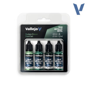 77.257 Vallejo True Metallic Metal Dusken Green Paint Set