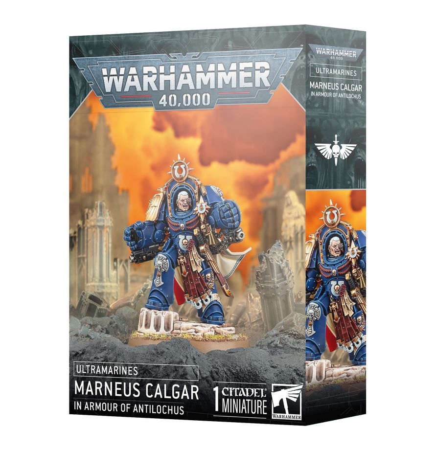 Warhammer40K Ultramarines Marneus Calgar in Armour of Antilochus