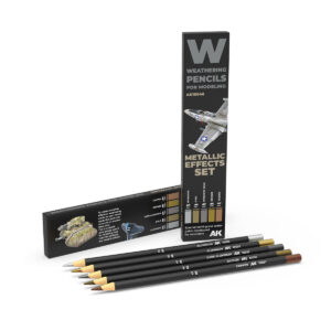 Ak W Weathering Pencils For Modeling Metallic Effects Set