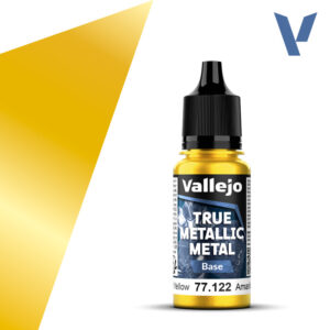 77.122 Vallejo True Metallic Metal Base Radiant Yellow