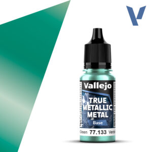 77.133 True Metallic Metal Base Beetle Green