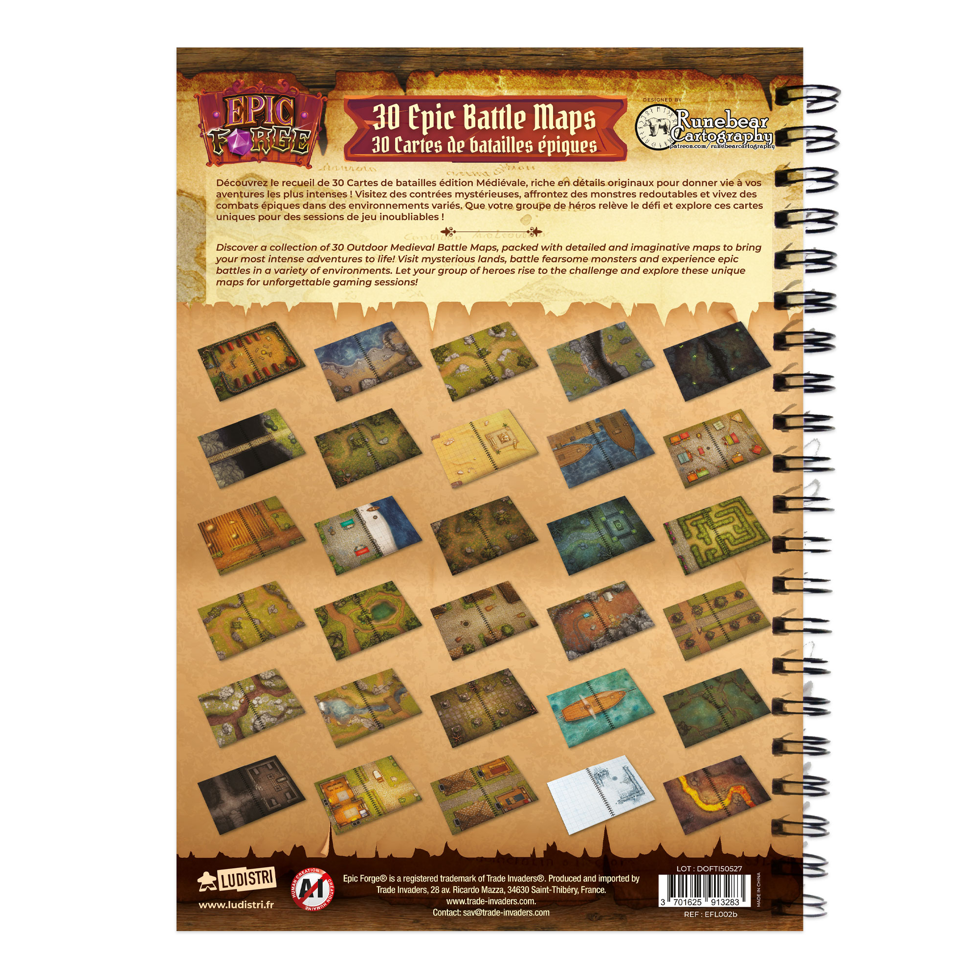 Epic Battle L Maps Outdorr Heroic Fantasy Edition 30 cartes – Image 2