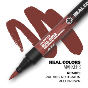 AK RCM019 - Real Colors Markers Ral 8012 Rotbraun-Red Brown