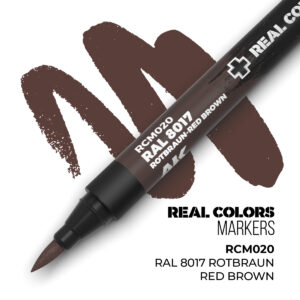 AK RCM020 - Real Colors Markers Ral 8017 Rotbraun-Red Brown