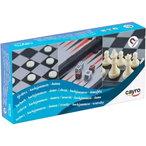 Jeux Magnétiques X3 - Echecs, Dames et Backgammon (Cayro)