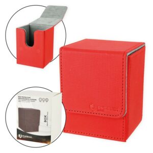 Deck Box Deluxe Magnetic Phoenix Shield - Rouge