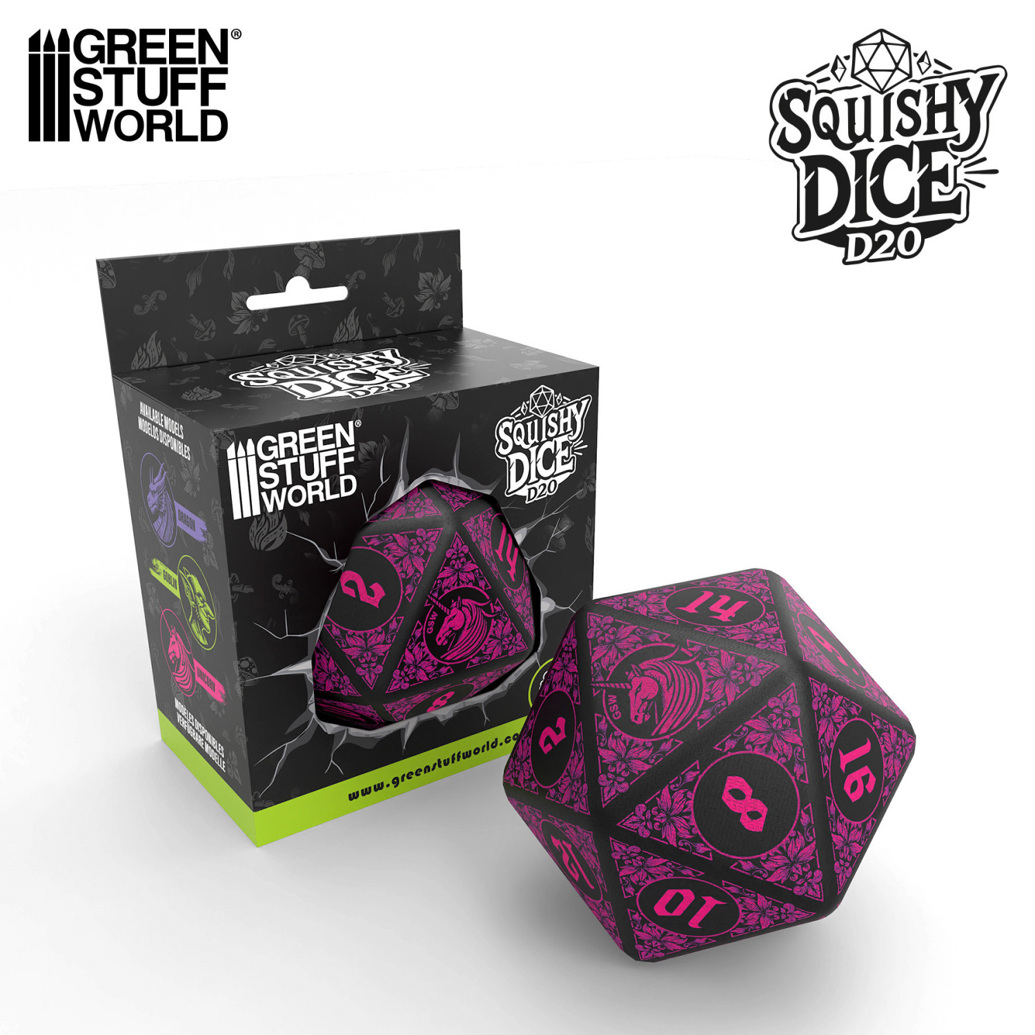 GSW Squishy Dice D20 Gobelin – Image 2