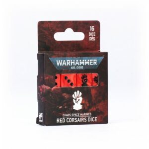 Warhammer40K Chaos Space Marines Red Corsairs Dice