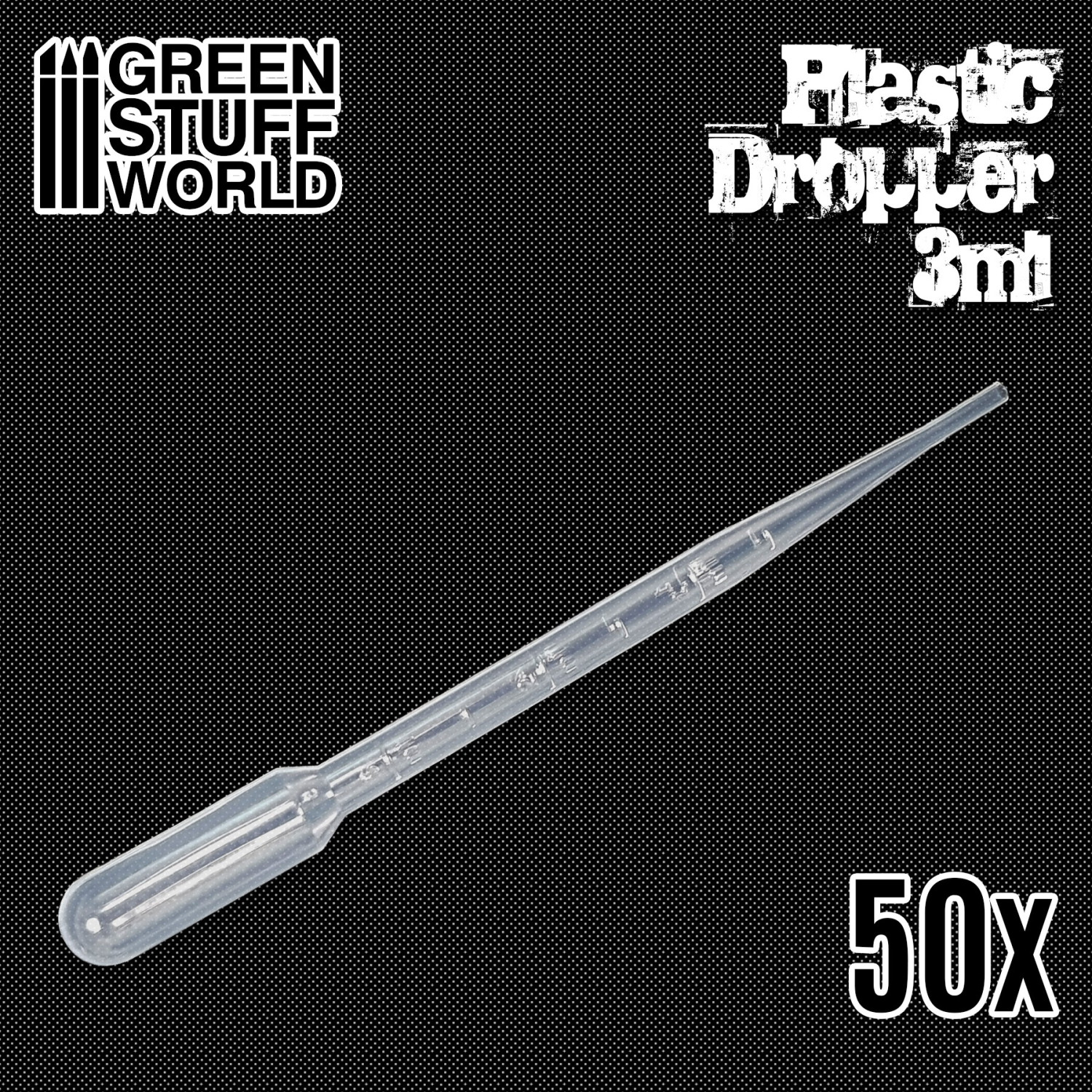 GSW Plastic Dropper x 50 - 3ml