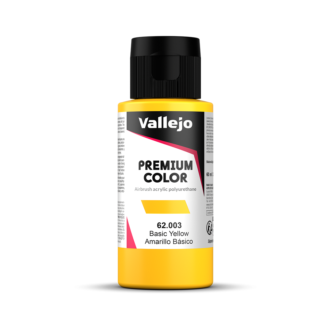 62.003 Vallejo Premium Color Basic Yellow